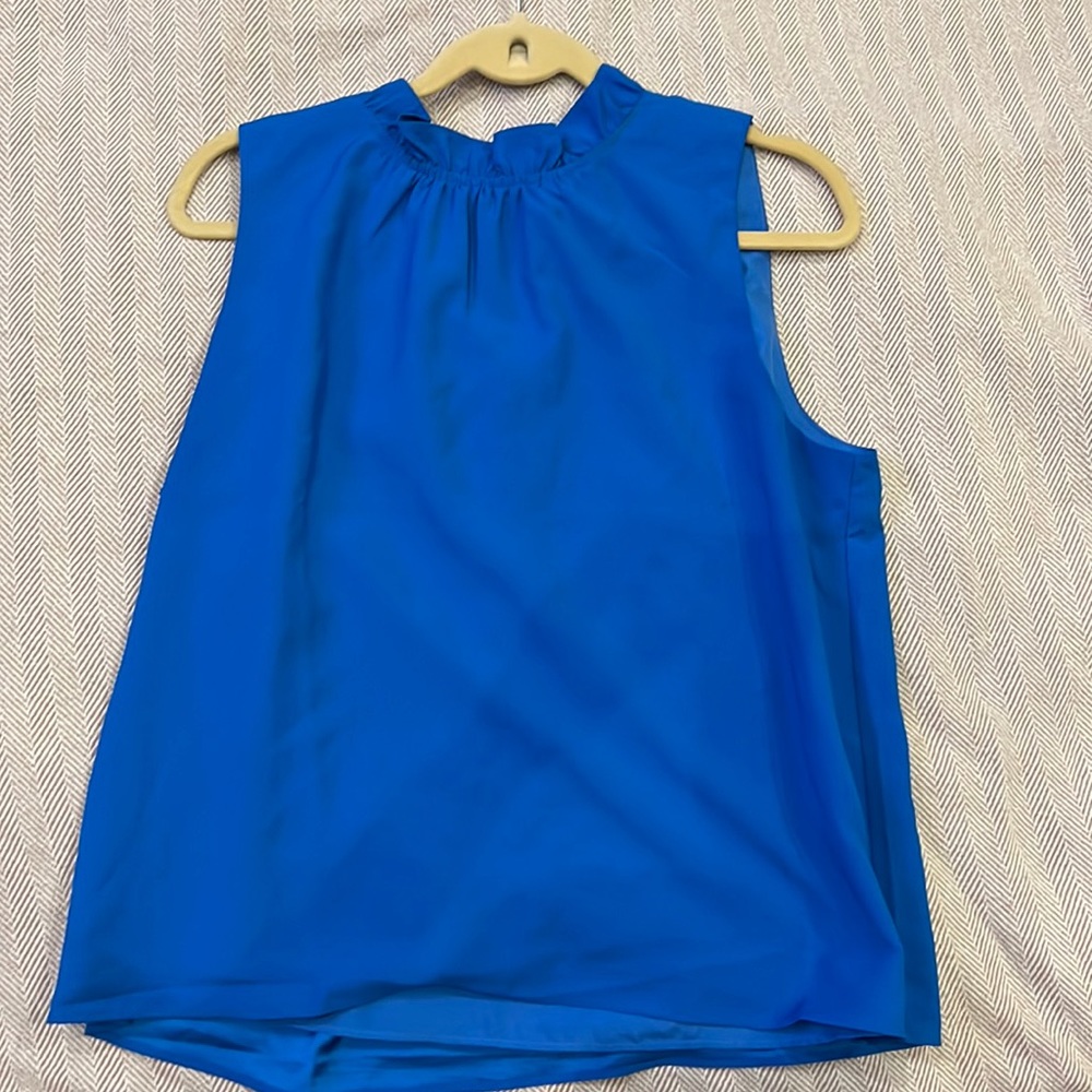 J.Crew blue blouse size Large